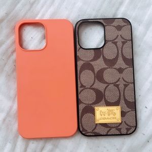 Coach & silicone iphone cases